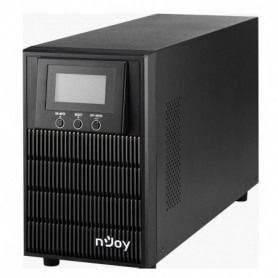UPS nJoy Aten PRO 1000, 1000VA/800W, On-line (double convension UPS), LCD Display, 3 Prize Schuko cu Protectie, Tower, Smart SNM