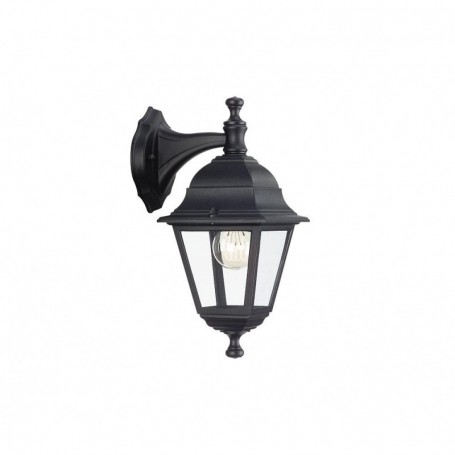 Aplica tip felinar pentru exterior Philips Lima DOWN, 1xE27, max 60W ,IP44, 205x150x355mm, Negru