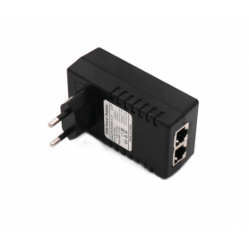 Injector POE 0.5A 48V 24W STD-POE4805-A Input voltage 100-240V 50/60Hz, POE input RJ45/100M speed, power: 24W, AC input: 2 pin A