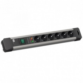 Prelungitor Bachmann CONNECTUS 6xCEE7/3 PC, cu intrerupator, 1xPST, cordon 5m, H05VV-F 3G1.5 (protectie supratensiune)