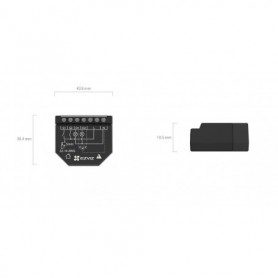 Releu inteligent Ezviz T36WM, Wi-Fi, cu programare si automatizare, statistica, scena inteligenta, control vocal, control pe dou