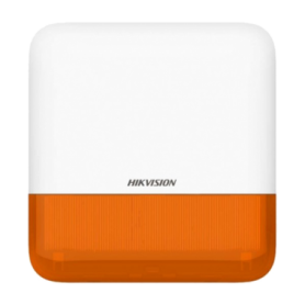 Sirene de exterior wireless AXPRO Hikvision DS-PS1-E-WE(Orange Indicator), frecventa de operare: 868 MHz, comunicare bidirection