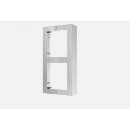 Panou frontal pentru 2 module de videointerfon modular Hikvision DS-KD- ACW2/S permite conectarea a 2 module de interfon modular