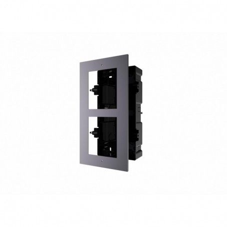 Panou frontal pentru 2 module de videointerfon modular Hikvision DS-KD- ACF2 permite conectarea a 2 module de interfon modular m