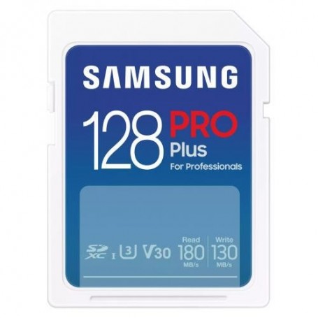 Card de Memorie SDXC Samsung, PRO Plus, 128GB, MB-SD256S/EU, Clasa U1, V10, pana la 120MB/S