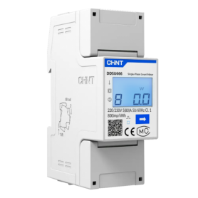 Controler solar cu masurare bidirectionala, nJoy Smart Meter monofazat, Ecran LCD, Instalare pe sina tip DIN