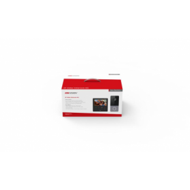 Kit videointercom IP Hikvision DS-KIS606-P, contine: DS-KV6113-PE1(C) × 1, DS-KH6110-WE1 × 1, DS-KABV6113-RS × 1, PSU × 2 caract