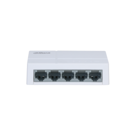 DAHUA 5 PORT UNMANAGED SWITCH PFS3005-5ET-L-V2, Interffata: 5 x 100Mbps, alimentare: 5 VDC 1 A, Switching Capacity: 1 Gbit, Pack