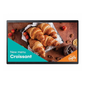Monitor signage SAMSUNG QB24C, 24", 250nit, 16/7, FHD, 14ms, contrast static 1000:1, mătuire 25%, Tizen 7.0, MagicINFO, stocare 