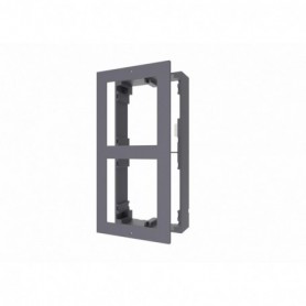 Panou frontal pentru 2 module de videointerfon modular Hikvision DS-KD-ACW2 permite conectarea a 2 module de interfon modular mo