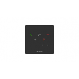 Post interior interfon audio Hikvision DS-KH6000-E1, 9 butoane, microfon inclus, difuzor inclus, interfata: 1 RJ-45 100 Mbps, al