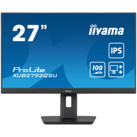 IIYAMA Monitor LED XUB2792QSU-B6 27” WQHD IPS 2560 x 1440 @100Hz 250 cd/m² 1300:1 0.4ms MPRT HDMI DP 4xUSB 3.2 Full Ergonomic