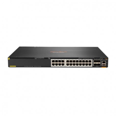 HPE Aruba Networking CX 6300M 24-port HPE Smart Rate 1/2.5/5GbE Class 6 PoE and 4-port SFP56 Switch
