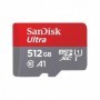 Card de Memorie MicroSDXC SanDisk, 512GB, UHS-I, Class 10, 80MB/s + Adaptor