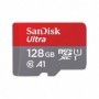 Card de Memorie MicroSDXC SanDisk Ultra, 128GB, Clasa 10, R/W speed: up to 100MB/s/, 90MB/s, include adaptor SD (pentru telefon)