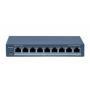 Switch 8 porturi POE Hikvision DS-3E1309P-EI(B), Smart Managed, 8 × 10/100M PoE ports,1 × Gigabit RJ45 port, PoE power budget 11