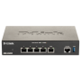 D-Link DSR-250v2 5 Port Gigabit VPN Router, interfata: 1 x 10/100/1000 Mbps WAN port, 3 x 10/100/1000 Mbps LAN ports, 1 x 10/100