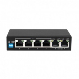 Extralink KRIOS  PoE Switch  4x Gigabit PoE/PoE+ 2x RJ45 Uplink Gigabit 60W