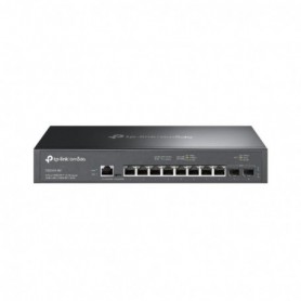 Switch TP-Link SG3210X-M2, 8 x porturi RJ 45, 2 x SFP+, viteza LAN 100/1000/2500 MBps, Layer L2+, capacitate 80 Gbps, dimensiuni