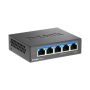 D-LINK DMS-105 UNMANAGED SWITCH 5 PORT, Interfata: 5 x 10/100Mbps/1G/2.5G, Auto MDI/MDIX, CAPACITATE SWITCH: 25gBPS, Packet Forw