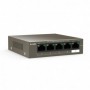 Tenda switch TEF1105P-4-38W, 5-Port 10/100Mbps, 4-porturi POE, Standarde de retea:  IEEE 802.3、 IEEE 802.3u、IEEE 802.3x、 IEEE 80