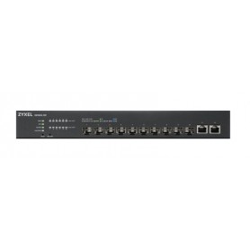 XS1930-12F, 10-port 10G Smart Managed Fiber Switch, 2 Multi-Gigabit Ports