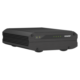 NAS QNAP I410X 4-Bay, CPU Intel® Atom® x6425E 4-core/4-thread Processor, RAM onboard 8GB (not expandable), 2.5" SATA SSD 6Gbps H