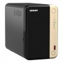 NAS QNAP 264 2-Bay, CPU Intel Celeron N5105/N5095 4-core/4-thread Processor, RAM 8 GB DDR4 (onboard, not expandable), HDD 2 x 2.