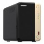 NAS QNAP 264 2-Bay, CPU Intel Celeron N5105/N5095 4-core/4-thread Processor, RAM 8 GB DDR4 (onboard, not expandable), HDD 2 x 2.