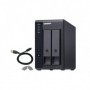 Extensie USB QNAP TR-002 2-Bay, 2.5/3.5 SATA 6Gbps HDD (neincluse), 1xUSB3.11 (type-c), tower, PSU adaptor 36W, garantie 2 ani