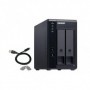 Extensie USB QNAP TR-002 2-Bay, 2.5/3.5 SATA 6Gbps HDD (neincluse), 1xUSB3.11 (type-c), tower, PSU adaptor 36W, garantie 2 ani