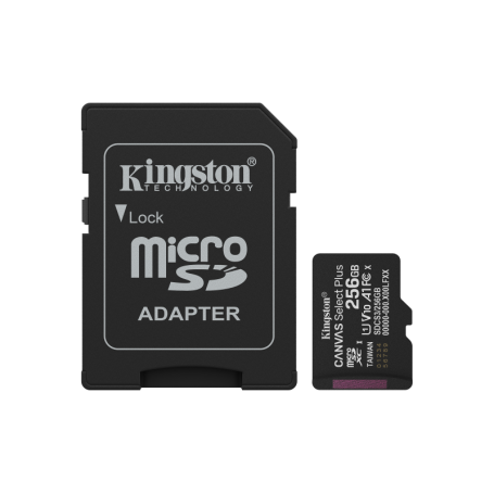 Card de Memorie MicroSDXC Kingston 256GBCanvas Select PlusCu Adaptor