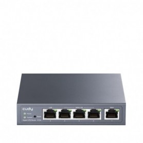 CUDY Gigabit Multi-WAN VPN Router, 1 GbE WAN,  1GbE LAN, 3 Configurable WAN/LAN,  Load balancing,  Link Backup, Zerotier/Wiregua