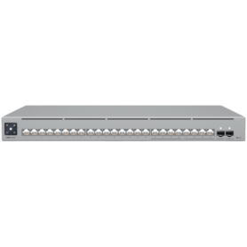 Ubiquiti 24-port, Layer 3 Etherlighting switch with 2.5 GbE, 8x 2.5 GbE RJ45 ports, 16x GbE RJ45 ports, 2x 10G SFP+ ports