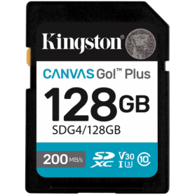 KINGSTON 128GB SDXC Canvas Go Plus Gen4 200MB/s C10 UHS-I U3 V30