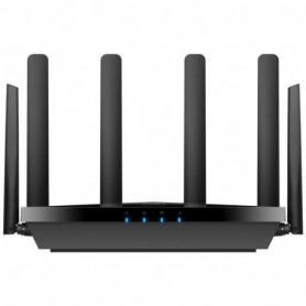 Router wireless Cudy P5, AX3000 dual-band Wi-Fi 6, procesor Qualcomm dual-core, 4 porturi Gigabit Ethernet, 4× antena mobila det