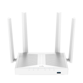 CUDY AC1200 Gigabit Wi-Fi Mesh Router with USB, Chipset MediaTek, 5 × 10/100/1000Mbps RJ45 Ports, 4 x 5dBi fixed antennas, 1 USB