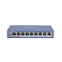 Switch Hikvision DS-3E0109P-E©, 8-port, PoE