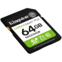 Kingston 64GB SDXC Canvas Select Plus Gen3 100MB/s C10 UHS-I U1 V10
