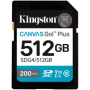 KINGSTON 512GB SDXC Canvas Go Plus Gen4 200MB/s C10 UHS-I U3 V30