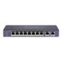 Switch 8 porturi PoE, 2 porturi uplink RJ45 Gigabit - HIKVISION DS-3E0310P-E-M