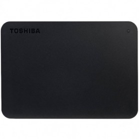 Toshiba External Hard Drive Canvio Basics + USB-C adapter (2.5" 2TB, USB3.2 Gen 1, Black)
