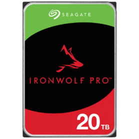 HDD NAS SEAGATE IronWolf Pro 20TB CMR 3.5", 256MB, SATA 6Gbps, 7200RPM, RV Sensors, Rescue Data Recovery Services 3 ani, TBW: 55