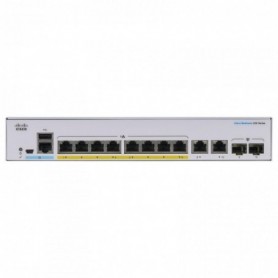 Switch  CISCO CBS250-8FP-E-2G, 8 PORTURI 10/100/1000, 2 x SFP, POE 120w, Buffer: 1.5 Mb, Flash 256Mb, CPU: 800 MHz ARM , DRAM: 5