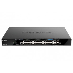 Switch D-Link DGS-1520-28MP, 28 porturi Gigabit,24 x 10/100/1000Base-T, 2 x 10GBase-T, 2 x 10G SFP+, Switching Capacity: 128 Gbp