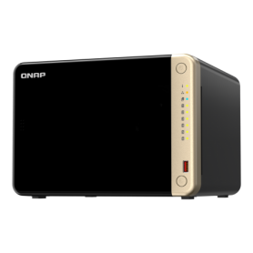 NAS QNAP 664 6-Bay, CPU Intel Celeron N5105/N5095 4-core/4-thread Processor, RAM 8GB (1x 8GB) DDR4, HDD 6 x 2.5"/3.5" SATA 6Gbps