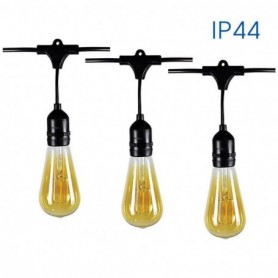Ghirlanda pentru exterior Vivalux SWING-T, 5xE27, max. 300W/1şir450W/2-10 şiruri, IP44, 0.7+4.5m lungime, bec neinclus