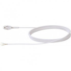 Cordon prelungitor H05VV-F 3G1, 3m, Alb