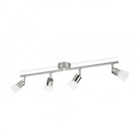 Spot Philips Essentials Decagon, 4x4.3W, 1360 lm, IP20, 14.5x72.5x18cm, Crom mat