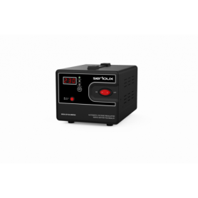 Stabilizator de tensiune Serioux Servo 124-2000VA, putere 2000VA/1200W, tip servo motor, transformator toroidal+ Servo motor, in